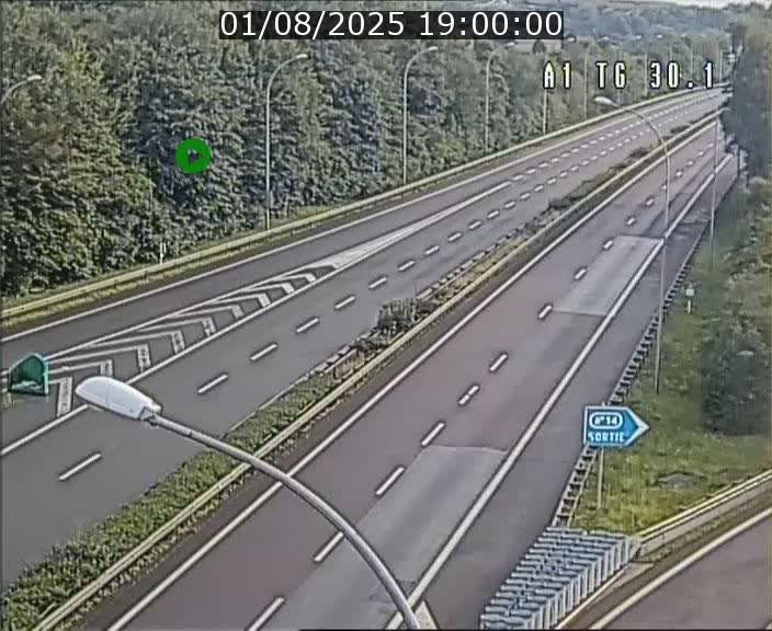 Traffic live webcam Luxembourg Grevenmacher - A1 direction Luxembourg - BK 30.1