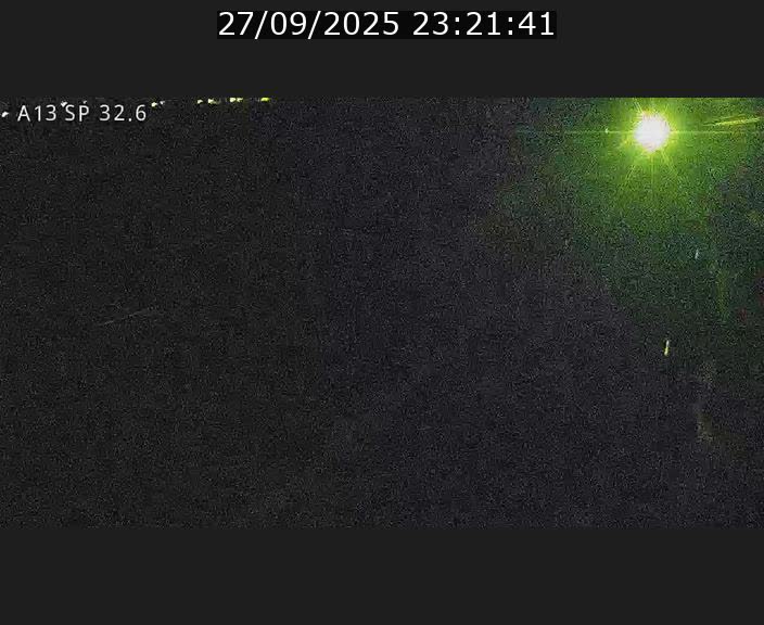 Webcam info trafic A13 à hauteur de Mondorf-les-bains. Vue orientée vers Altwies