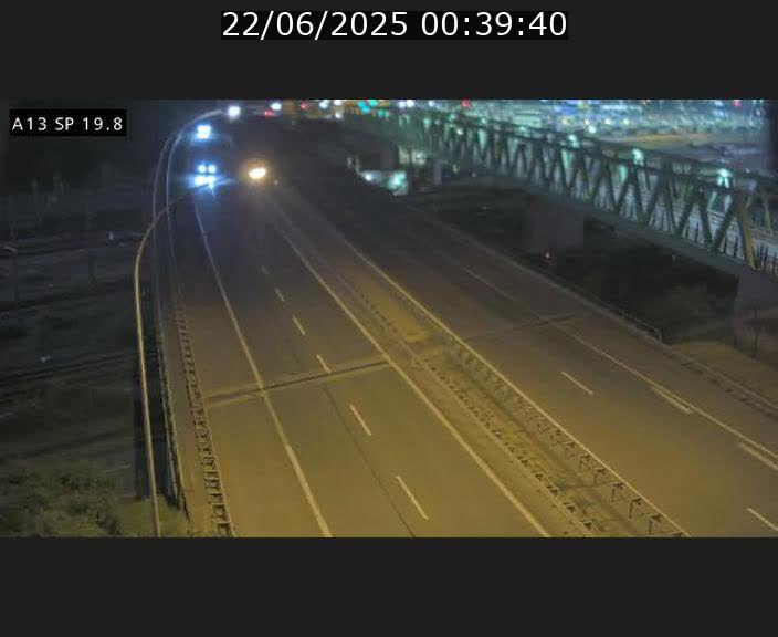 Traffic live webcam Luxembourg Croix de Bettembourg - A13 direction Esch-sur-Alzette - BK 19.8