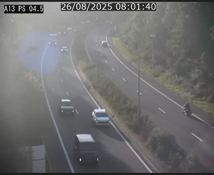 Traffic live webcam Luxembourg Differdange - A13 direction Esch-sur-Alzette - BK 4.5