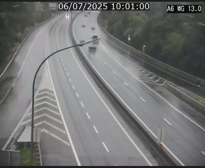 Traffic live webcam Luxembourg Mamer - A6 - BK 13 - direction Luxembourg/France/Allemagne