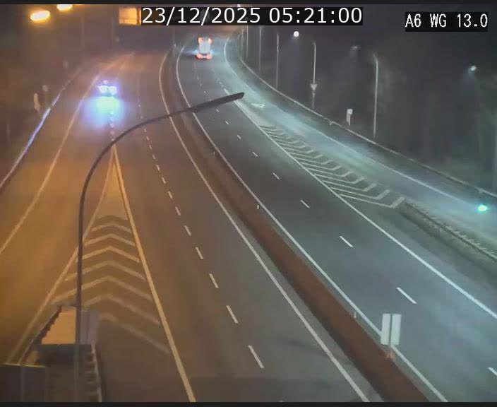Traffic live webcam Luxembourg Mamer - A6 - BK 13 - direction Luxembourg/France/Allemagne