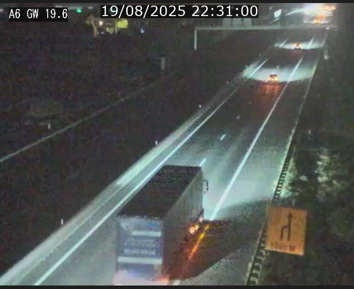 Traffic live webcam Luxembourg - Steinfort - A6 - BK 19.6 - direction Belgique