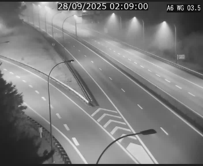 Traffic live webcam Luxembourg - Croix de Cessange - A6 - BK 3.5 - direction France/Allemagne