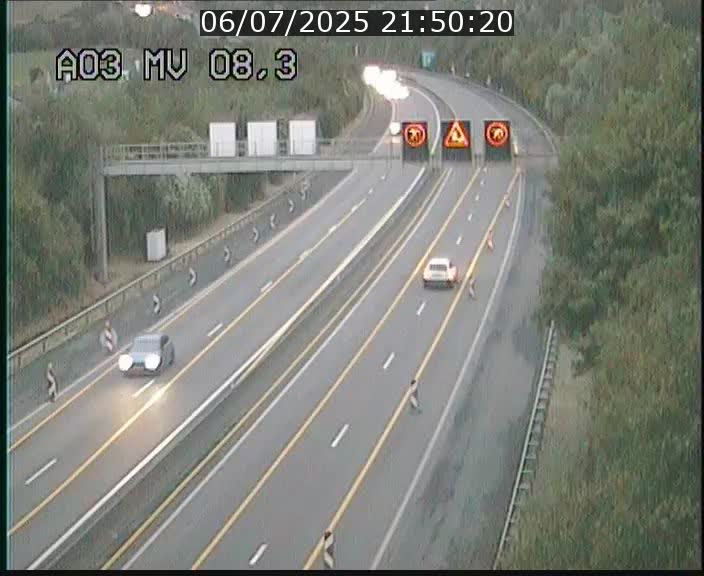 Webcam Autoroute après la Croix de Bettembourg en direction de Luxembourg sur l'A3