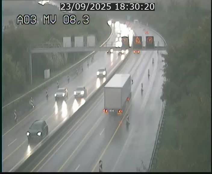 Webcam Autoroute après la Croix de Bettembourg en direction de Luxembourg sur l'A3