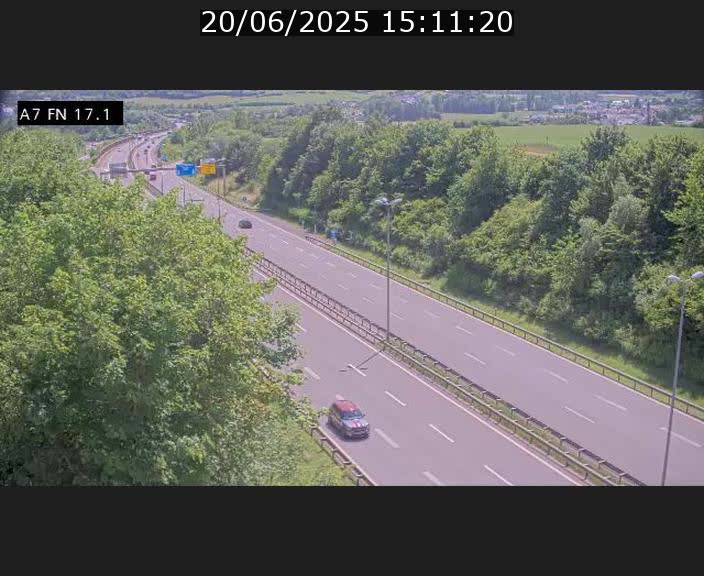 Caméra trafic Luxembourg - A7, Merscherbierg direction Mersch