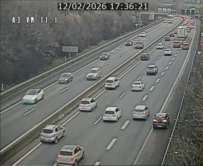 Webcam à la frontière franco-luxembourgeoise, avant la Croix de Bettembourg - BK 11.1 - direction Luxembourg-ville