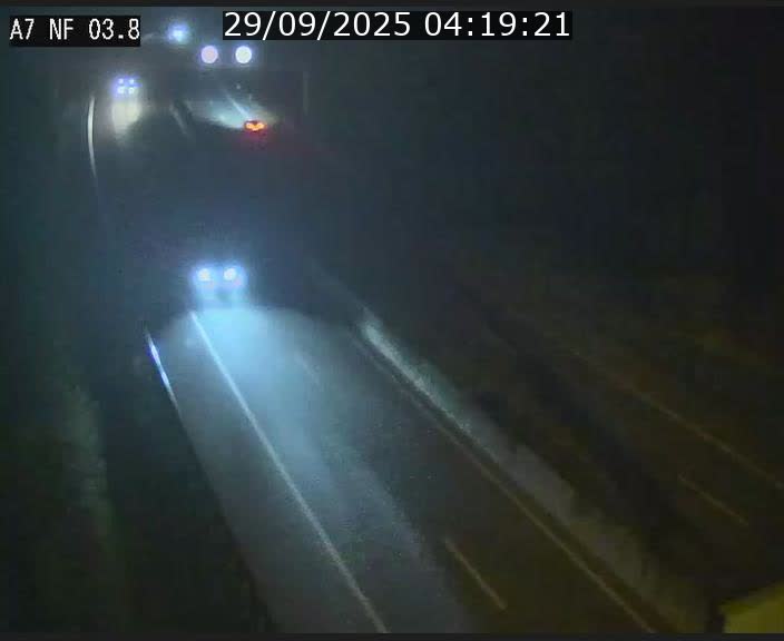 Webcam autoroute A7 au Luxembourg à la sortie du Tunnel Stafelter vers le Nord