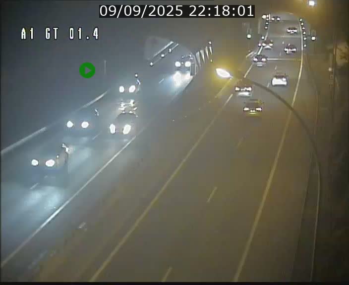 Traffic live webcam Luxembourg Hesperange - A1 direction Kirchberg - BK 1.4