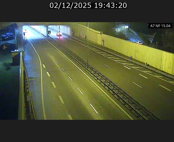 Caméra trafic Luxembourg - A7, Tunnel Mersch, entrée sud, direction Ettelbruck