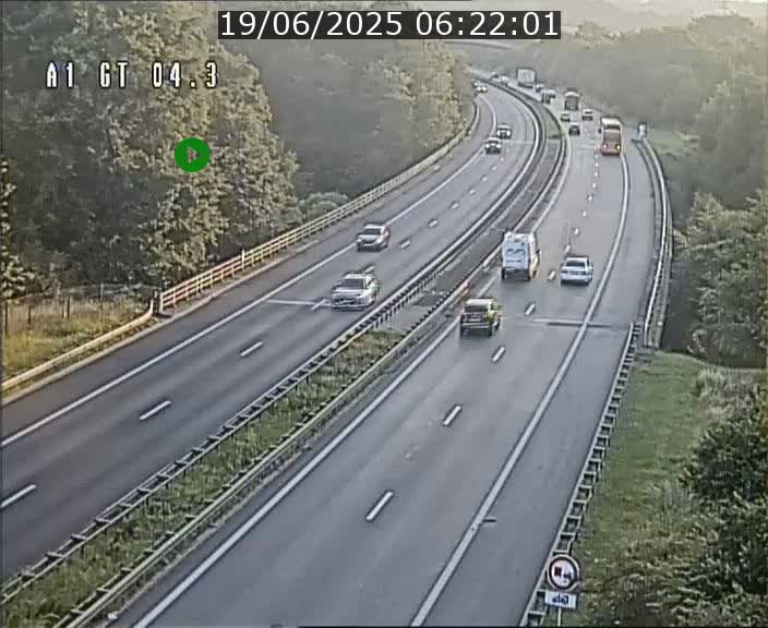 Traffic live webcam Luxembourg Itzig - A1 direction Sandweiler - BK 4.3