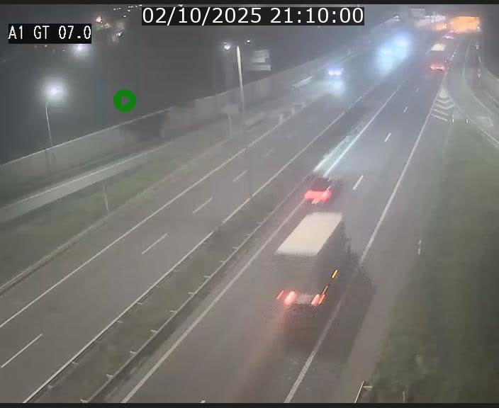 Traffic live webcam Luxembourg Cents - A1 direction Kirchberg - BK 7