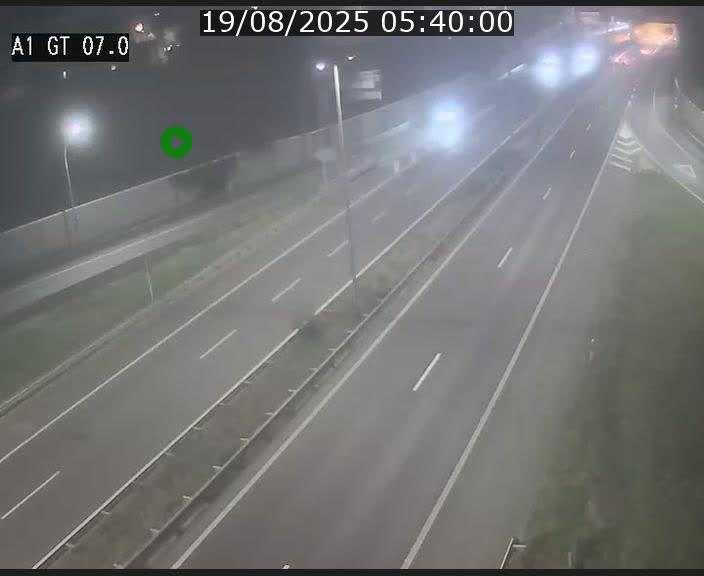 Traffic live webcam Luxembourg Cents - A1 direction Kirchberg - BK 7