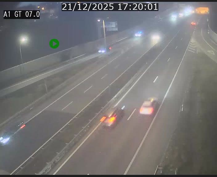 Traffic live webcam Luxembourg Cents - A1 direction Kirchberg - BK 7