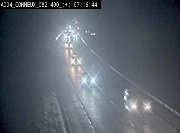 Webcam à hauteur de Conneux sur l'E411 en direction du sud de la Belgique