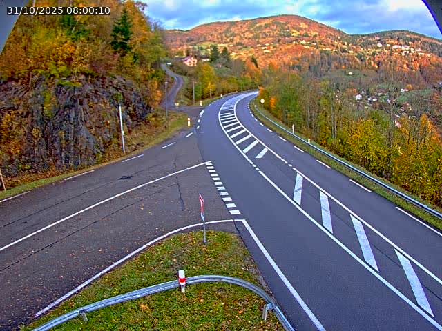 Caméra autoroute France - N66, col du Bussang direction Remiremont
