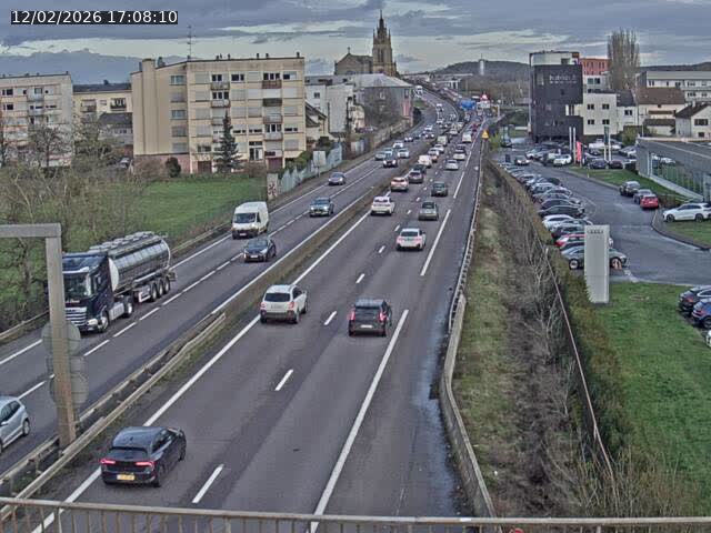 Caméra autoroute France - A31, Thionville direction Metz