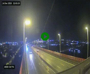 Webcam autoroute sur le périphérique de Bordeaux (A630) au nord de la ville. Caméra située sur le Pont d'Aquitaine.