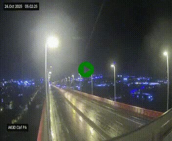 Webcam autoroute sur le périphérique de Bordeaux (A630) au nord de la ville. Caméra située sur le Pont d'Aquitaine.
