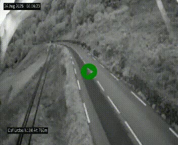 Webcam dans les Pyrénées Atlantique au niveau du col d'Urdos et du fort du Pourtalet sur la N134, en direction du Col et du tunnel du Somport, à 765 mètres d'altitude