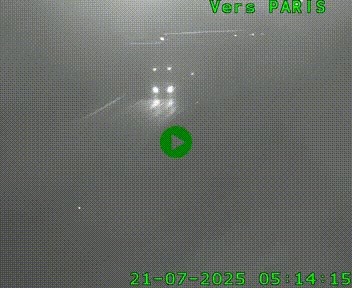 Caméra routière sur l'autoroute A20 au nord de Limoges, à la jonction avec la N520. Vue orientée vers Paris