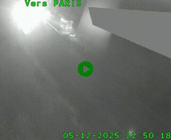 Caméra routière sur l'autoroute A20 à Saint-Pardoux-l'Ortigier, à la jonction avec l'A89. Vue orientée vers Paris