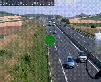 Caméra autoroute A75 à hauteur de Le Crest, en direction de Montpellier
