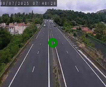 Caméra autoroute A75 à hauteur de Coudes, en direction de Clermont-Ferrand