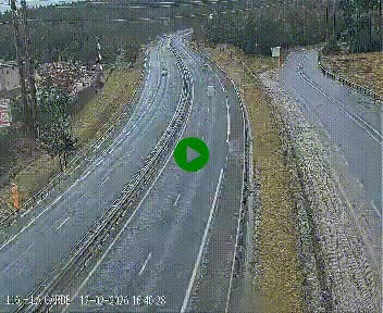 Caméra autoroute A75 à hauteur du col du rocher blanc en direction de Montpellier