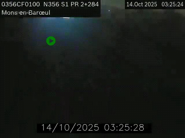 Webcam à l'entrée de Lille en direction du périphérique, à proximité de Mons-en-Baroeul sur la N356