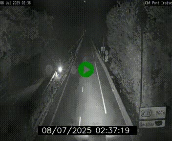 Webcam sur la N165 après le Pont de l'Iroise, à l'entrée de Brest