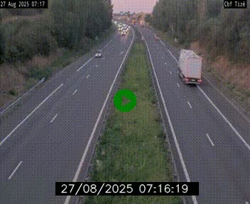 Webcam sur le périphérique de Rennes (N136) à hauteur de Tizé, à l'est de la ville