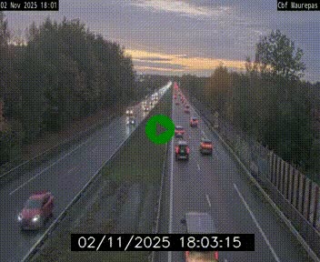 Webcam sur le périphérique de Rennes (N136) à hauteur de Maurepas, au nord de la ville