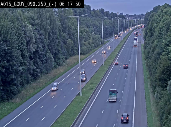 Webcam autoroute Belgique - Gouy-lez-piéton - E42 - BK 90.3