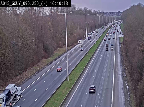 Webcam autoroute Belgique - Gouy-lez-piéton - E42 - BK 90.3