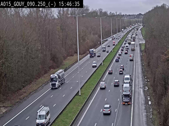 Webcam autoroute Belgique - Gouy-lez-piéton - E42 - BK 90.3