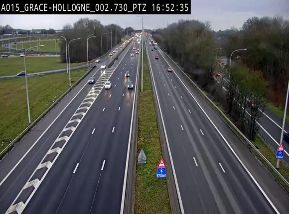 Caméra trafic Belgique - Grâce-Hollogne - E42, jonction avec A604, direction Loncin/Aéroport de Liège -  BK 3.2