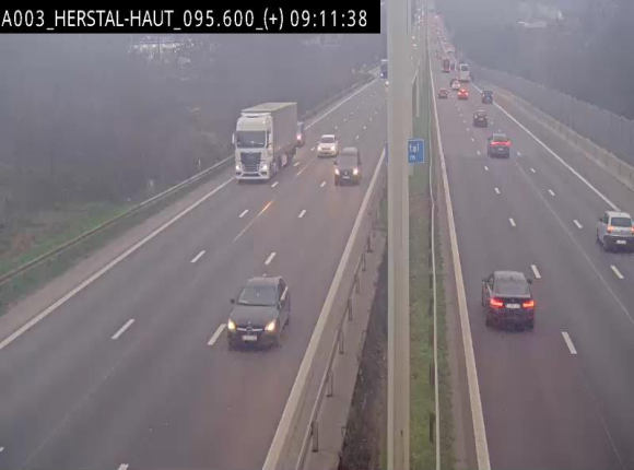 Webcam autoroute Belgique - Herstal - E40 direction Aix-la-Chapelle - BK 97