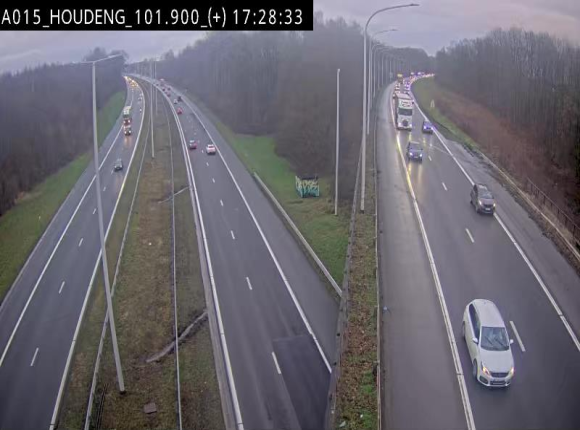 Webcam autoroute Belgique - Houdeng-Goegnies - Jonction E19/E42 direction Tournai/Mons - BK 101.85