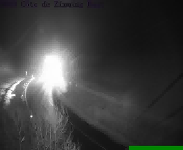 Webcam sur la D603 située en haut de la Côte de Zimming. Vue orientée vers Saint-Avold.