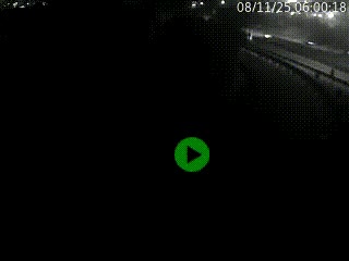 Caméra autoroute à la jonction entre l'A7 et la D301 (Boulevard urbain Sud de Lyon) à Feyzin, au sud de Lyon. Vue orientée vers Mions