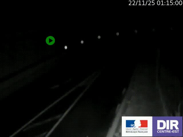 Webcam sur le col Pin Bouchain, vue orientée vers Roanne, en provenance de Lyon sur la nationale 7 (N7)