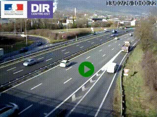 Webcam sur la Nationale 201 à hauteur de la sortie Chambéry-Nord, avant à la jonction entre l'A41 et l'A43, en direction de Lyon