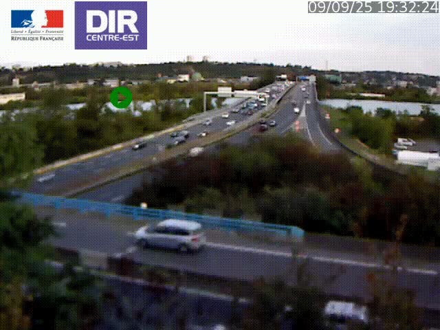 Webcam autoroute sur A450 à Pierre-Bénite en direction de Lyon et de l'autoroute A7