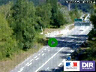 Webcam info trafic à proximité de Vizille sur la N85, au niveau du point de vue du Saut du Moine à Champagnier