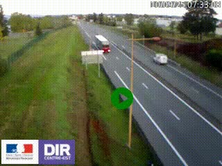 Webcam à Mably, à proximité de Roanne en direction de Moulins sur la N7