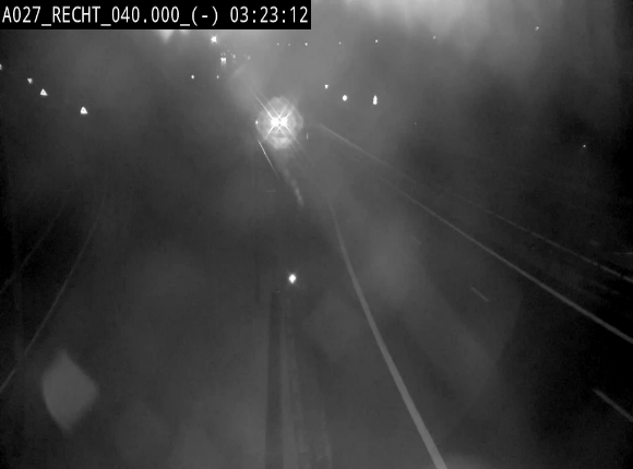 Webcam A27/E42 à hauteur de la sortie 13 Recht à proximité de Malmedy. Vue orientée vers Malmedy et Liège