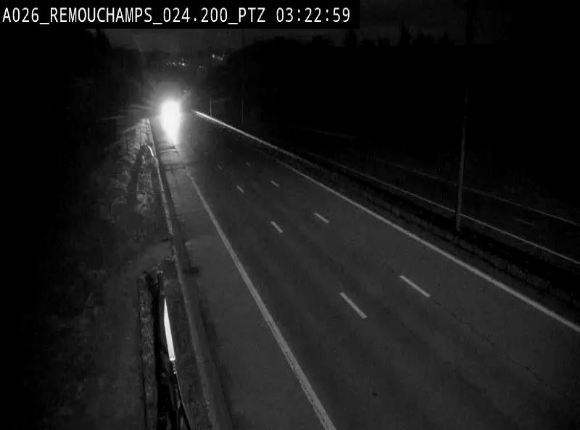 Webcam E25/A26 à Aywalle, à hauteur de Spa. Vue orientée vers Liège