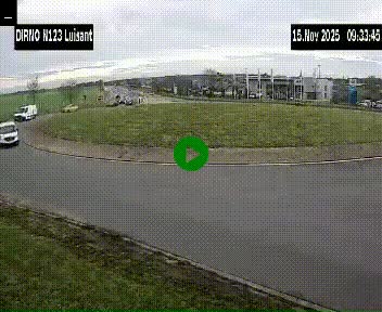 Webcam en périphérie de Chartres sur la N123, à hauteur de Luisant. Vue orientée vers Chartres